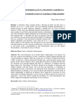 Liberdade e Determinação Na Filosofia de Sartre - Thana Mara de Souza