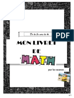 Livret - Maths - de La 5ème Vers La 4ème