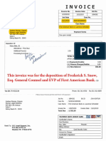 US Legal Invoices Invoice 120295450 Expedited Deposition Frederick S. Snow 2019.03.22