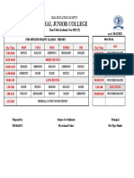 Updated T-T For 12TH Science