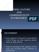 Meaning, Nature AND Components of Environment