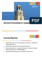 Demand Forecasting in A Supply Chain: BITS Pilani