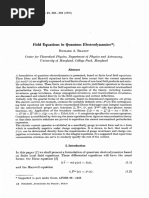 Field Equations in Quantum Electrodynamics