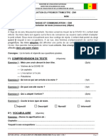 CM1 - Evaluations Du 1re Trimestre 20-21