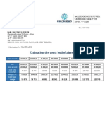 Estimation Budgetaire Des Couts