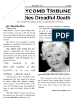 The Maycomb Tribune - Dubose Dies Dreadful Death