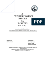 Winter Project On Banking: Idbi Bank