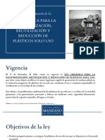 A Un Año de La Expedición de La Ley Orgánica de Plásticos