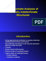 Approximate Analysis of Statically Indeterminate Structures