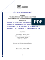 Informe de Medidas de Reduccion de Riesgos - Erosion