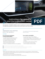 Instructions For Updating The Mapping and The Touchscreen Navigation System