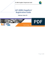 SAP ARIBA Suppliers' Registration Guide: Pakistan State Oil