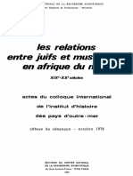 Les Relations Entre Ju Ifs e T Musulmans en Afrique Du Nord