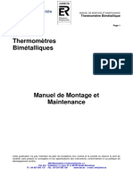 Manuel de Montage Et Maintenance de Thermometres Bimetalliques