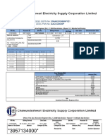 CESC GSTN No: 29AACCC6636P1Z1 Cesc Pan No: Aaccc6636P: Meter Readings For Meter ID 8281845211