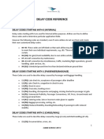 Delay Code Reference: Delay Codes Starting With 0 (Internal)