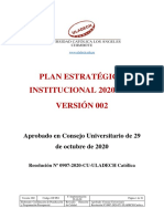 Plan Estrategico Institucional 2020 2022 v002