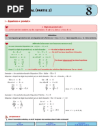 Equations Et Inequations Cours