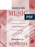 Adorno - Essays On Music - Cap. 3-Music and Mass Culture-On The Social Situation of Music (Pags 391-436)