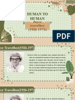 Human To Human Relationship: Joyce Travelbee (1926-1973)