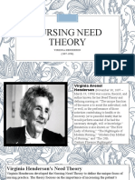 Nursing Need Theory: Virginia Henderson (1897-1996)