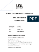 School of Computing & Technology: Instructions To Candidates