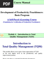 Course Manual: Development of Productivity Practitioners: Basic Program