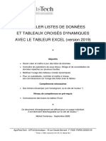 Cours Listes TCD Excel2019