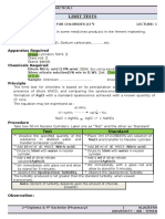 Limit Tests: Aim: Forms of Chlorides: Apparatus Required