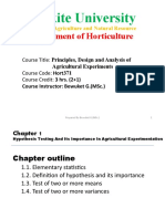 Wolkite University: Department of Horticulture