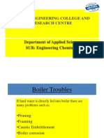 Boiler Troubles Lecture 6 (Water) PDF