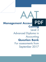 Level 3 - Management Accounting Costing - Question Bank