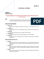 Module 4 POLITICAL CULTURE LAW AND CONSTITUTION