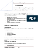 Pharmaceutical Chemistry-II: Cardiovascular Drug