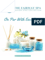 Spa Menu 2021 The Fairway Spa