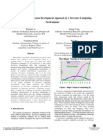 An Evolutionary System Development Approach in A Pervasive Computing Environment