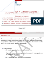 DRA FT: Introduction ' A La Micro Economie I