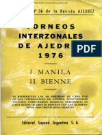 Torneos Internacionales de Ajedrez 1976 - I. Manila II. Bienne