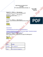 Midterm Examination Fall 2008 CS507-Information Systems (Session - 2)