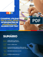 E Book e Possivel Utilizar Aba Na Escola Durante Intervencoes de Aprendizagem para Alunos Com Tea