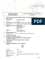 Iron (Metal) Powder CAS No 7439-89-6: Material Safety Data Sheet Sds/Msds