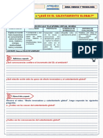 FICHA DE TRABAJO 3 - EDA9 - CyT - 2GRADO