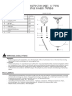 Instruction Sheet Is Tf878S: - Style Number Tf878Svb:: Package Contents