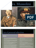 Hitler Vs Mussolini