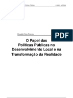 O Papel Das Políticas Públicas Na Transformação Da Realidade