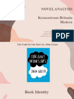 Novel Analysis Kesusastraan Britania Modern