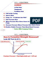 Leak Off Procedure: Well Control