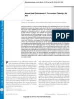 Treatment and Outcomes of Precocious Puberty: An Update