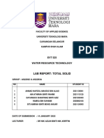 Lab Report Experiment Total Solid (Evt 525) (Group 5)