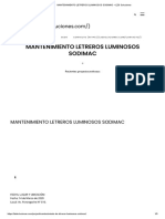 MANTENIMIENTO LETREROS LUMINOSOS SODIMAC - LZD Soluciones